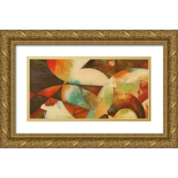 King, Amber 14x9 Gold Ornate Wood Framed with Double Matting Museum Art Print Titled - Jam Session