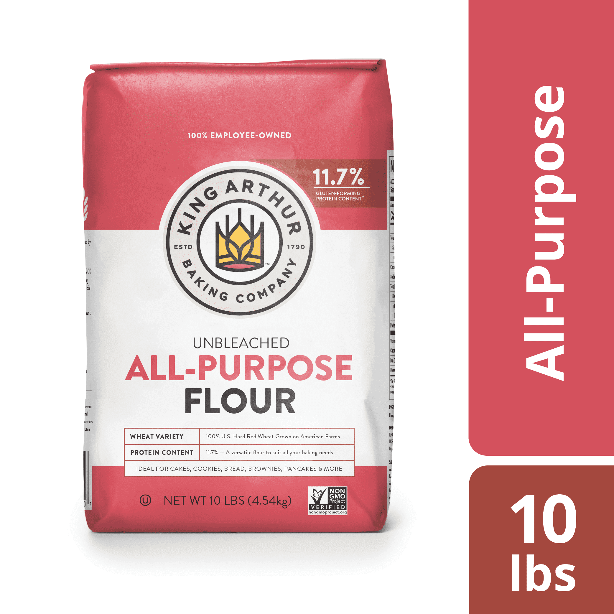King Arthur, All Purpose Unbleached Flour, Non-GMO Project Verified, Certified Kosher, No Preservatives, 10 lbs