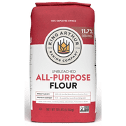 King Arthur Baking Company Non-GMO Project Verified, Certified Kosher Unbleached All Purpose Flour, 10 lb Bag