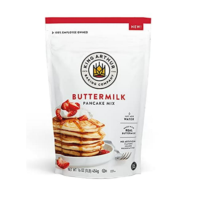 King Arthur Baking Company Buttermilk Pancake Mix 16 oz Pack of 4
