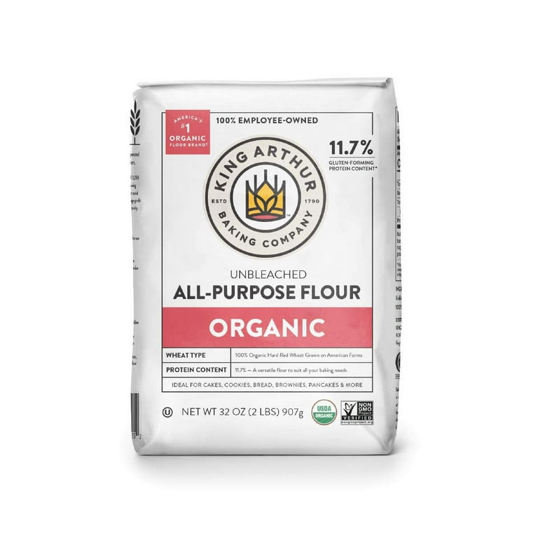 King Arthur Organic Unbleached All Purpose Flour - 2 lb bag