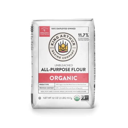 King Arthur Baking Company Organic Unbleached All Purpose Flour - 2 lbs