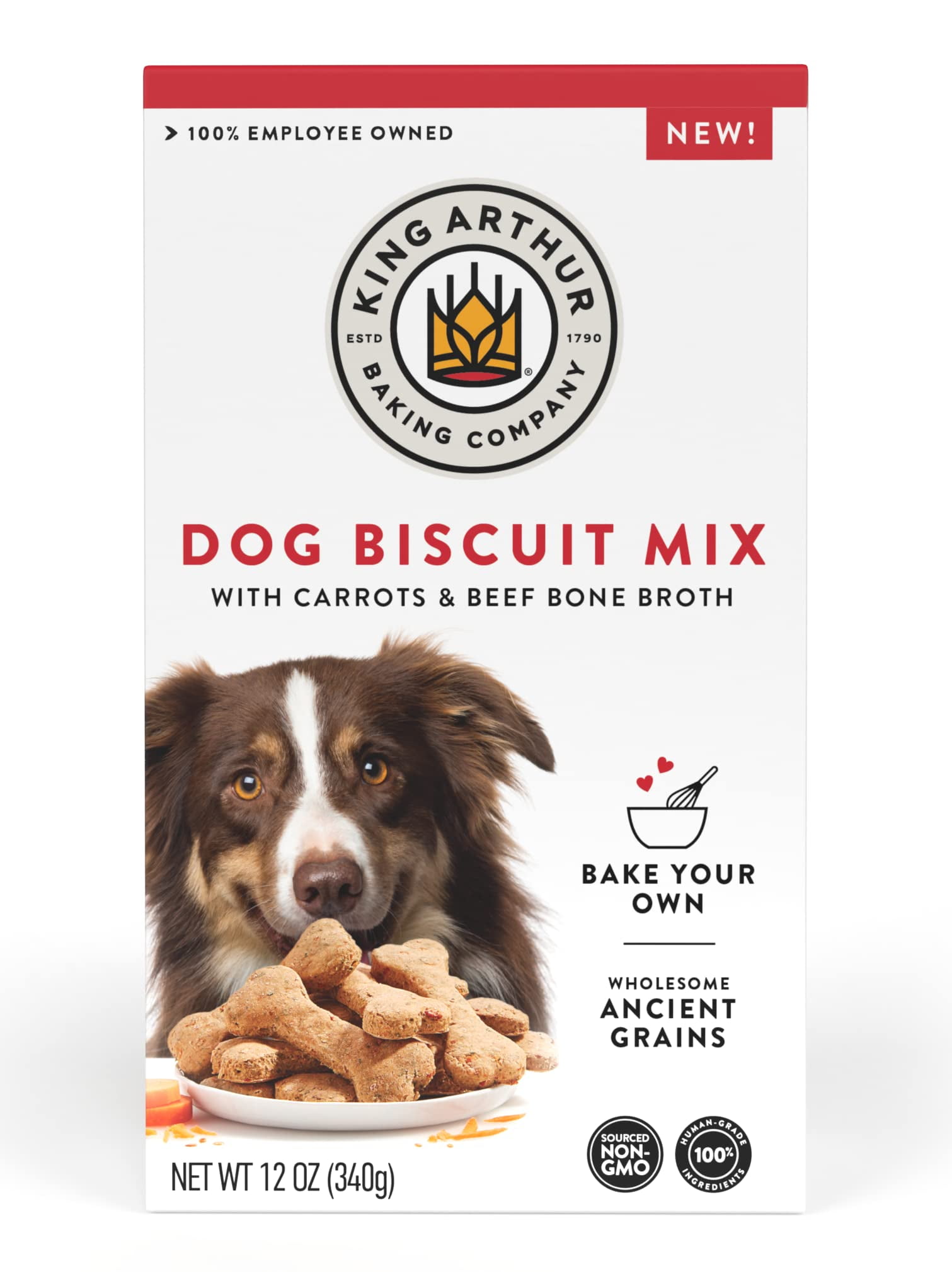 King Arthur Baking Company STF9 Dog Biscuit Mix, Beef Bone Broth