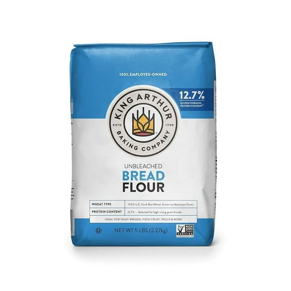 King Arthur Flour, Unbleached Bread Flour, 5 Lb