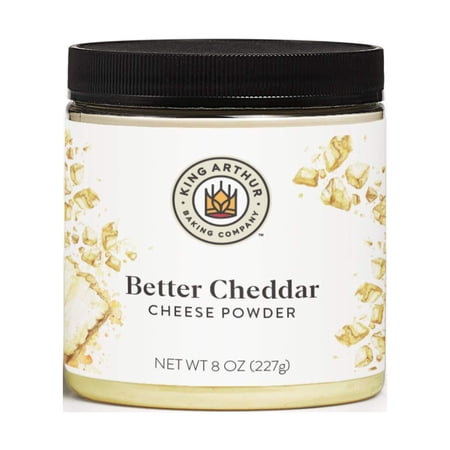 King Arthur, Better Cheddar Cheese Powder (formerly known as Vermont Cheddar Cheese Powder), 8 Ounces