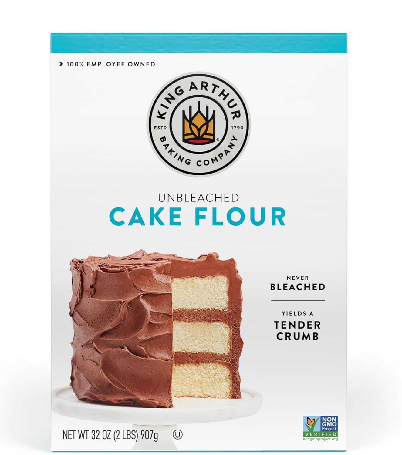 King Arthur, Cake Flour Unbleached and Unenriched, NonGMO Project