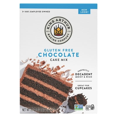 King Arthur Chocolate Cake Mix Gluten Free 22 oz (Pack of 6)