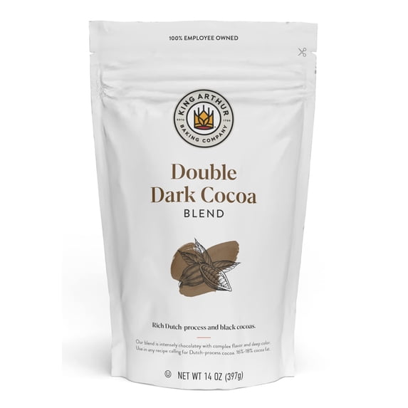 King Arthur Double Dark Cocoa Powder Blend, Perfect for Baking, 14oz