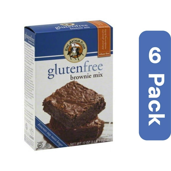 King Arthur Flour Gluten Free Brownie Mix, 17 oz (Pack of 6)