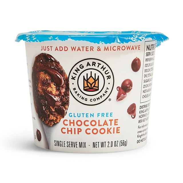 King Arthur Flour Gluten Free Chocolate Chip Cookie Single Serve Dessert Cups