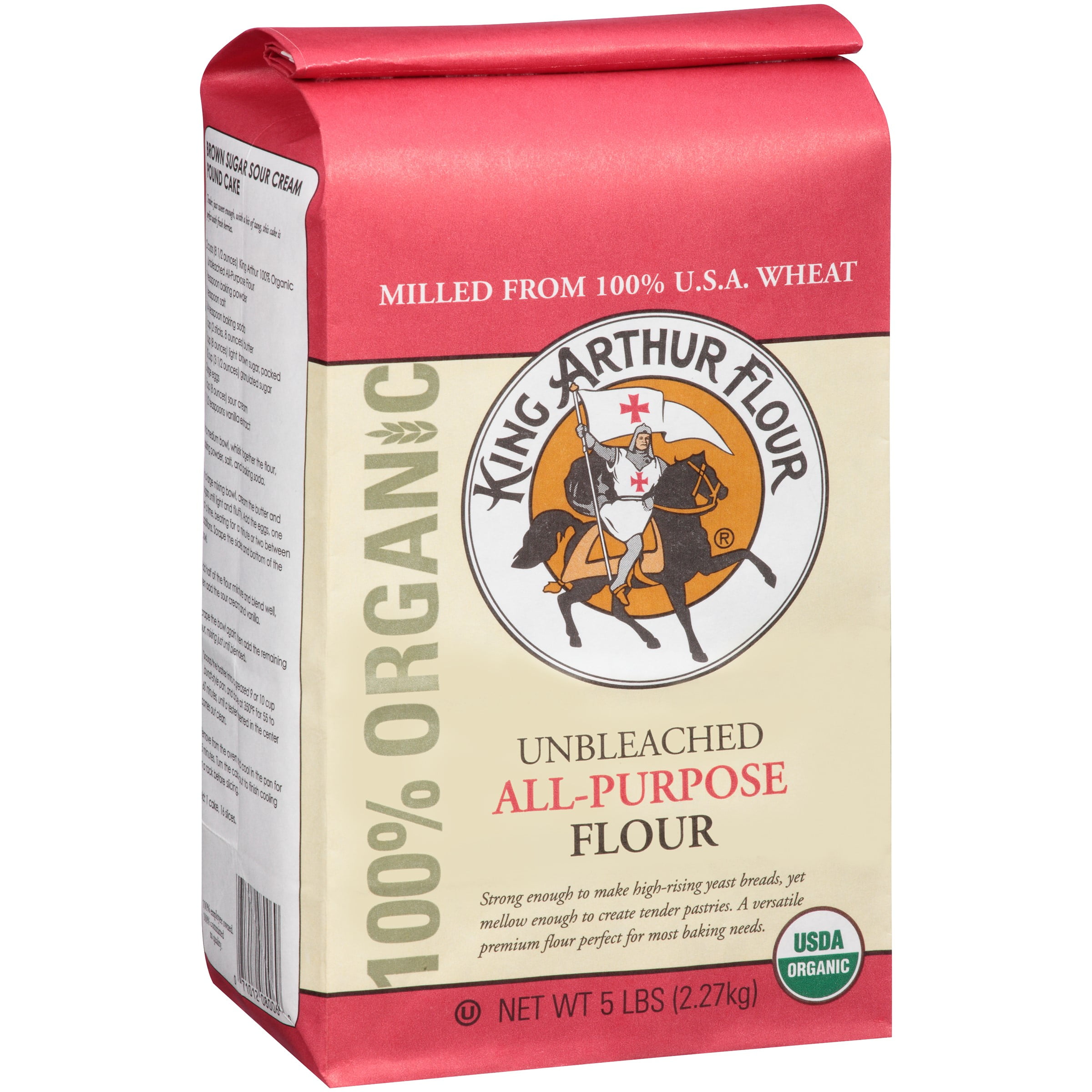 King Arthur Flour Organic Unbleached All Purpose Flour 5 lbs