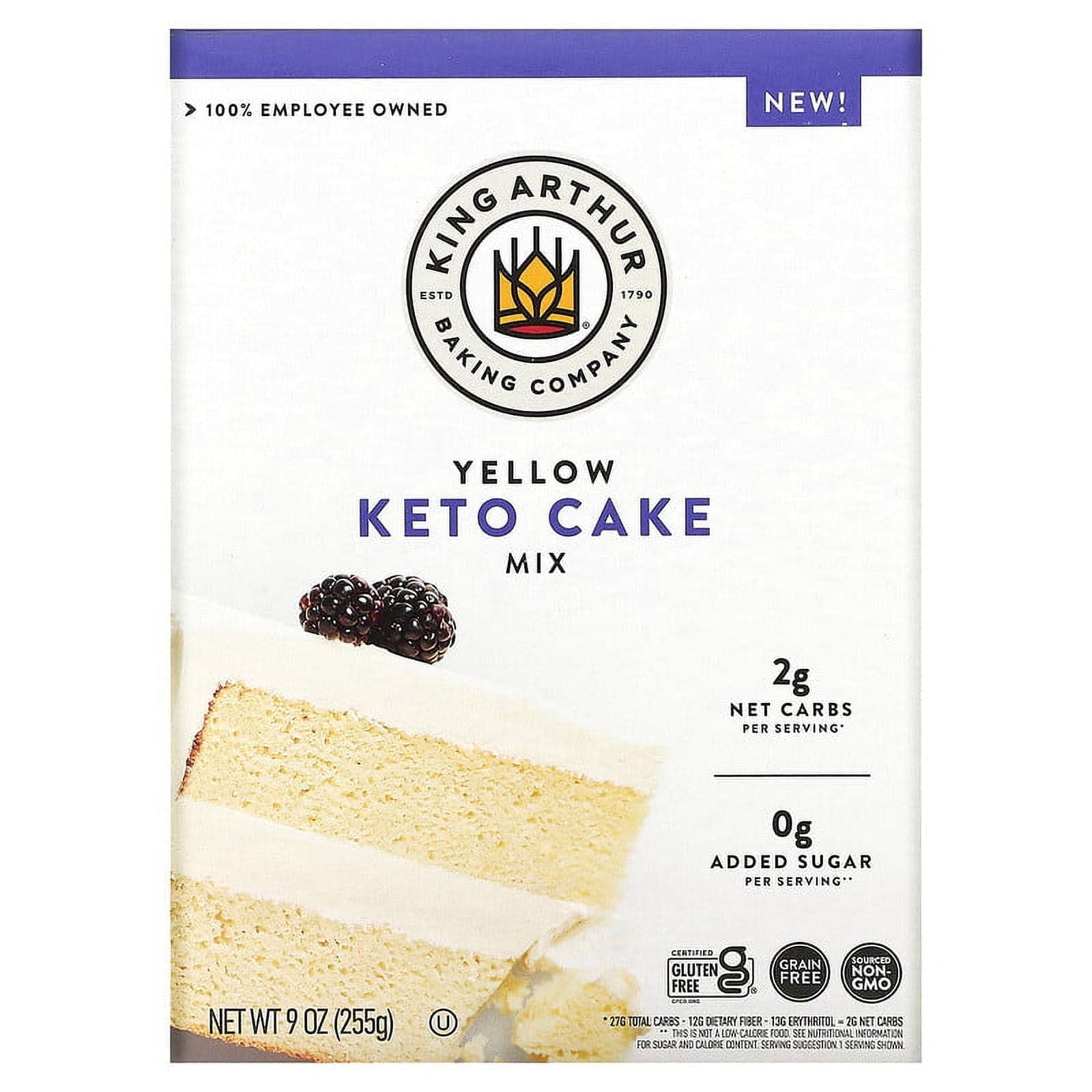 King Arthur Flour Yellow Keto Cake Mix 9 oz (255 g) Pack of 4