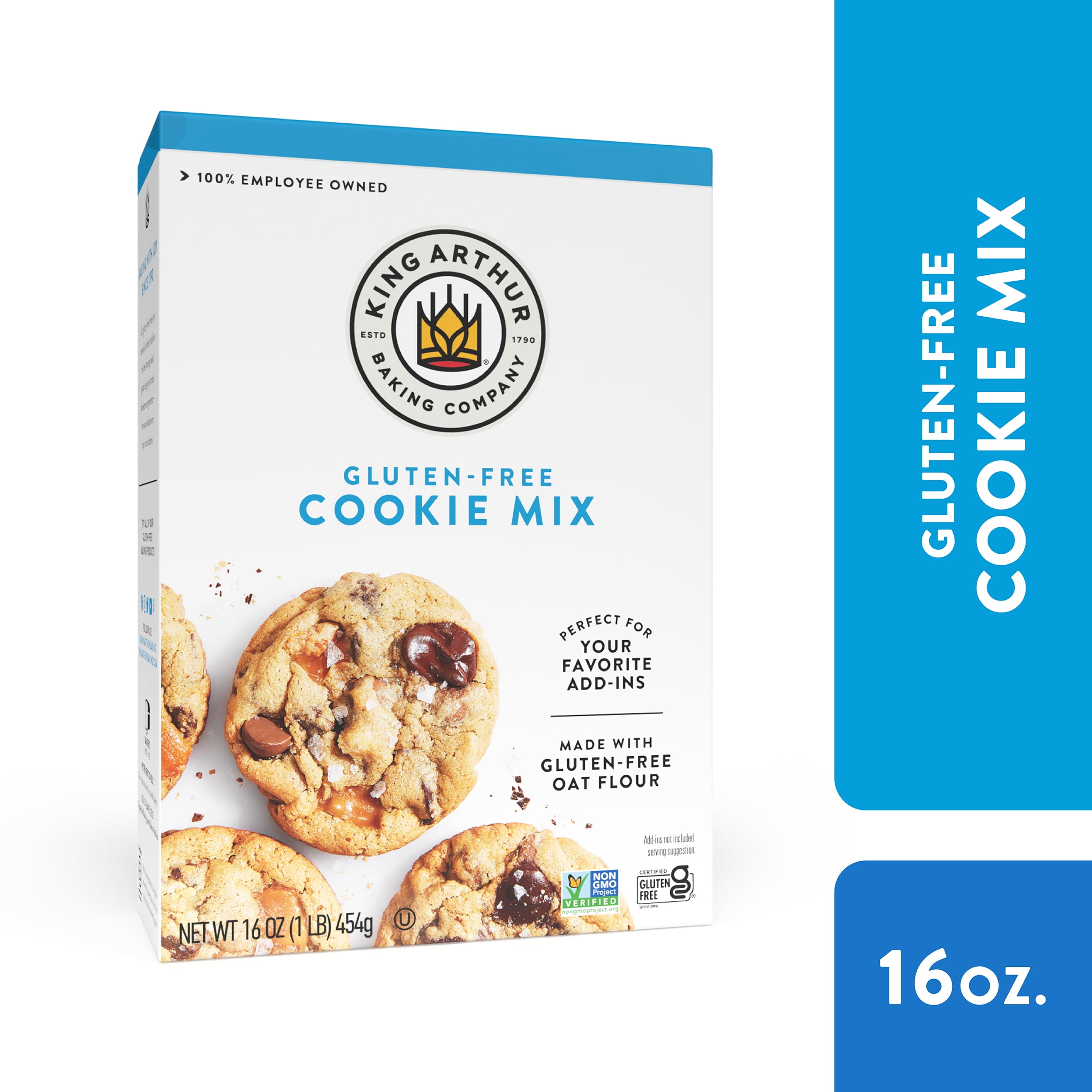 King Arthur, Gluten-Free Cookie Mix, Gluten-Free, Non-GMO, Certified Kosher, Non-Dairy, 16 oz
