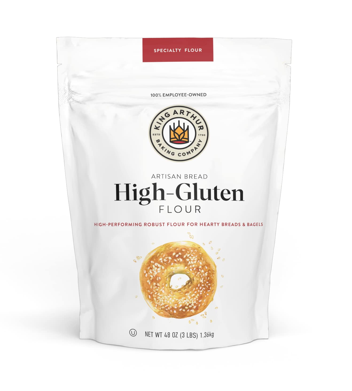 King Arthur High Gluten CM31 Flour, Contains Wheat Flour (wheat flour, malted barley flour) High
