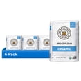 thumbnail image 1 of (6 pack) King Arthur Baking Company USDA Organic, Non-GMO Project Verified Unbleached Bread Flour, 5 lb Bag, 1 of 7