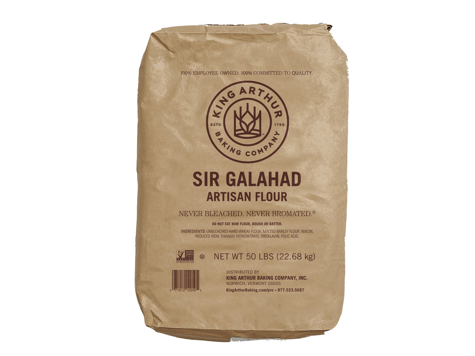 King Arthur Sir Galahad Artisan Unbleached AllPurpose Flour, Ideal for Baking, 50 lb Bag
