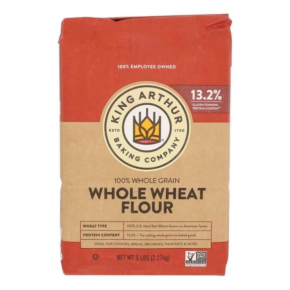 King Arthur Whole Wheat - 5 Lb, Case of 8