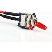  King Auto Parts SPST تبديل أسلاك التبديل تشغيل / إيقاف تشغيل السيارات الصغيرة المعدنية / القارب / السيارة / الشاحنة 