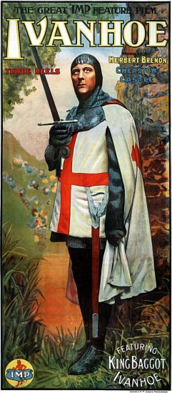 King Baggot AS Ivanhoe Vintage Movie Canvas Art - (36 x 54)