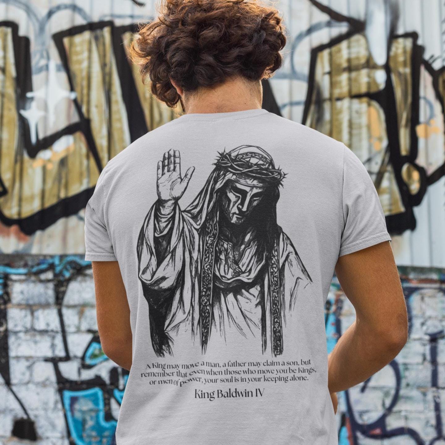 King Baldwin IV Jerusalem T Shirt Middle Ages Crusader Shirt King Baldwin IV Jerusalem T Shirt Middle Ages Crusader Shirt