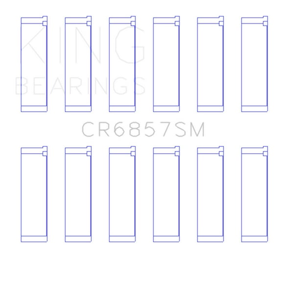 King Bearings CR6857SM Connecting Rod Bearings CHRYSLER PENTASTAR 3.6L V6 # of pairs in se Fits select: 2011-2015 JEEP GRAND CHEROKEE, 2015-2018 JEEP WRANGLER UNLIMITED