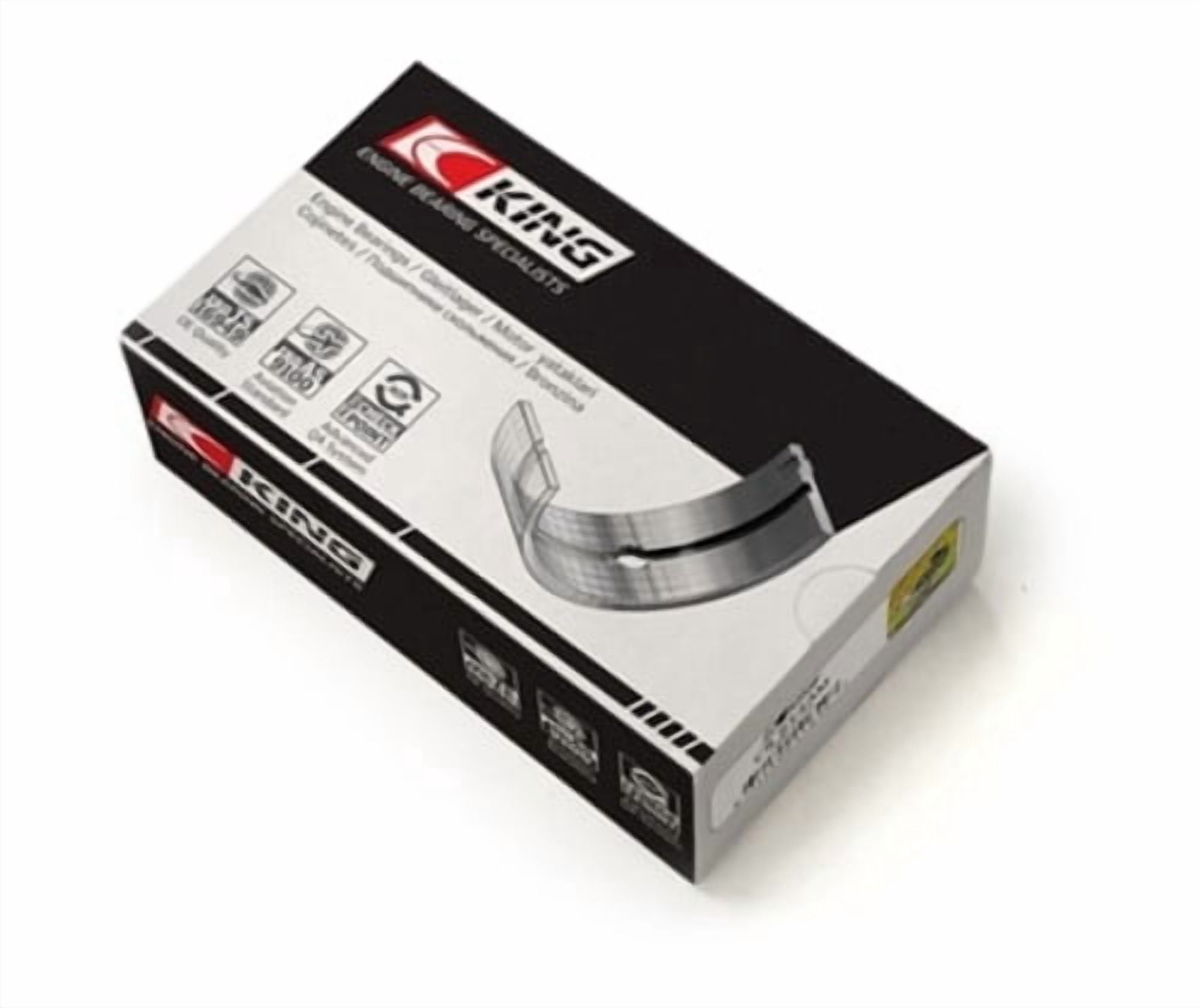 King Bearings MB7750SI 020 Crankshaft Main Bearings for FORD 240 4.0L 65-74 Fits select: 1975-1996 FORD F150, 1966-1983 FORD F100