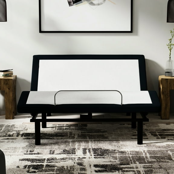 King Bed Adjustable Base: Massages, Zero , Metal Frame Ports, Gravity, 11.22in Package Height