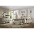 thumbnail image 1 of King Bed,Beige Linen & Antique White, 1 of 6