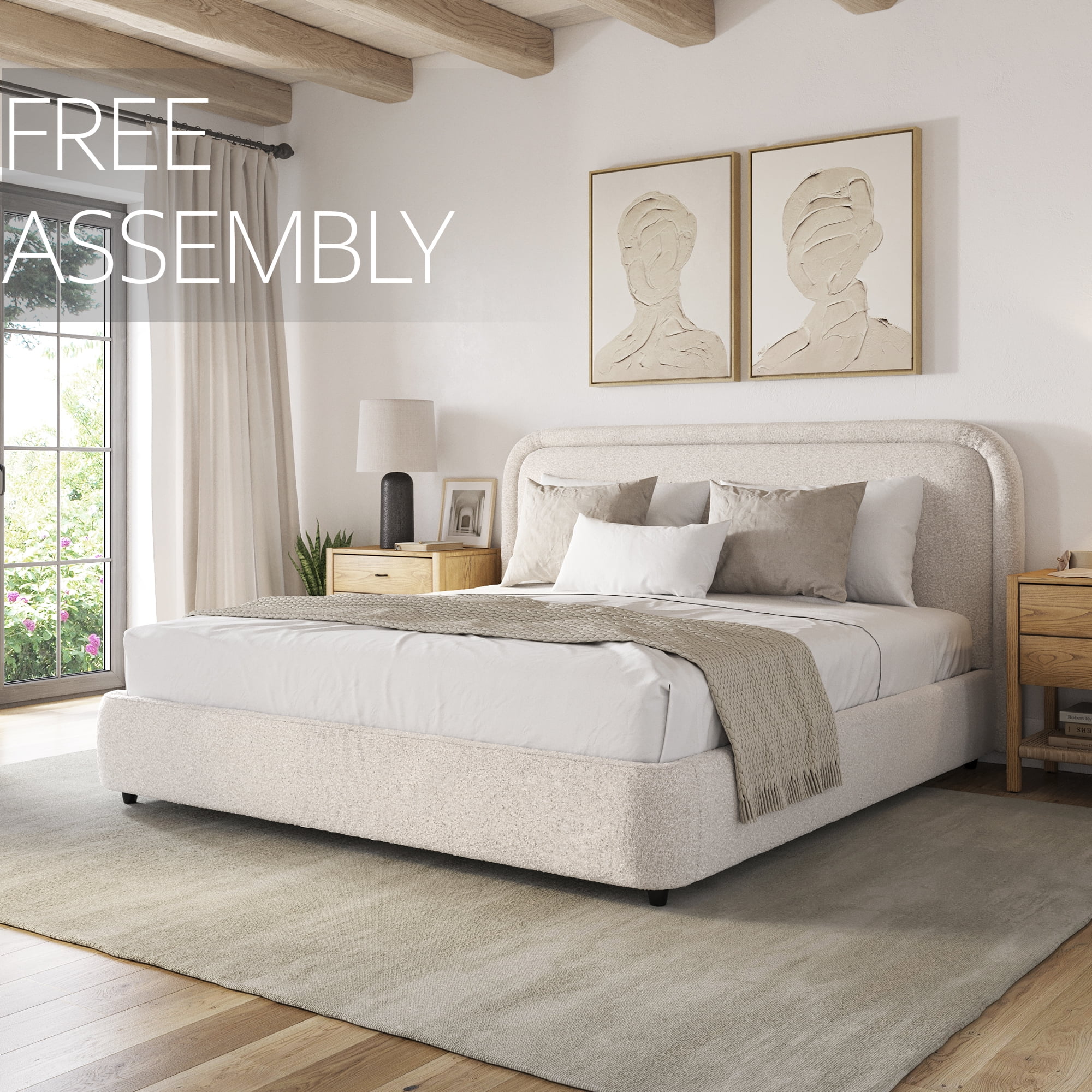 Non wood bed frames discount
