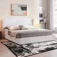 thumbnail image 1 of King Bed Frame and Upholstered Headboard, Platform Bed with Storage Drawers , Sturdy, Noiseless, No Box Spring Needed, Easy Assembly, Cream, 1 of 12