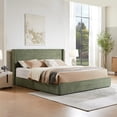 thumbnail image 1 of King Bed Frame and Upholstered Headboard, Platform Bed with Storage Drawers , Sturdy, Noiseless, No Box Spring Needed, Easy Assembly, Turtle, 1 of 10