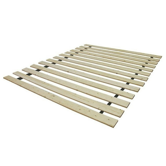 King Bed Slats - G0001-K Wood Slat Kit - Eliminate Foundation/Box Spring - Twin, Full, Queen & King Sizes - Natural Finish - Quick Shipping