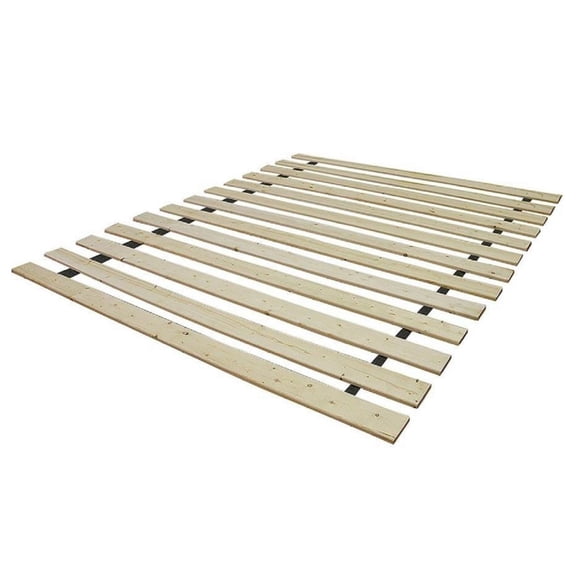 King Bed Slats - Wood Slat Kit for Mattress Support - Eliminate Box Spring - Twin, Full, Queen & King Sizes - Natural Unfinished Wood