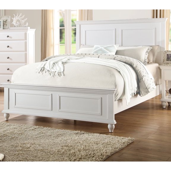 King Bed, White Modern Bedroom Appeal With Headboard And , Plywood Bedframe Size Ambiance Attractive Construction
