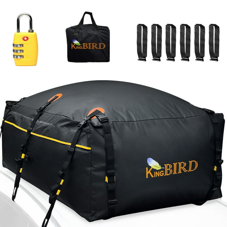 King Bird Waterproof Car Top Cargo Carrier, 20 Cubic Feet, Fits