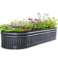 thumbnail image 1 of King Bird 6x2x1 ft Raised Garden Bed Kit Elevated Planter Box Galvanized Steel for Indoor Outdoor for Vegetables Flowers Patio Gardening Dark Gray, 1 of 8