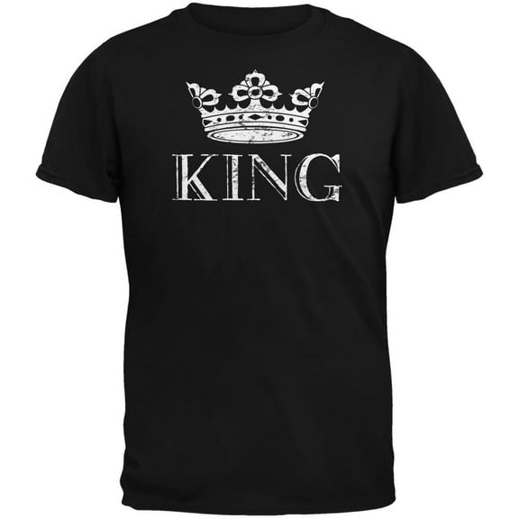 King Black Adult T-Shirt - Large