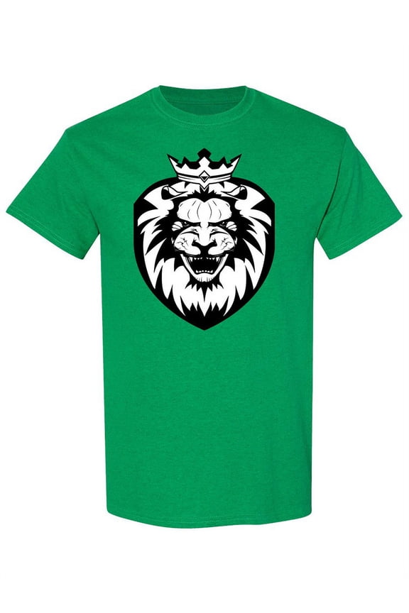 King Black And White T-Shirt Men -Image by Shutterstock, Male x-Large