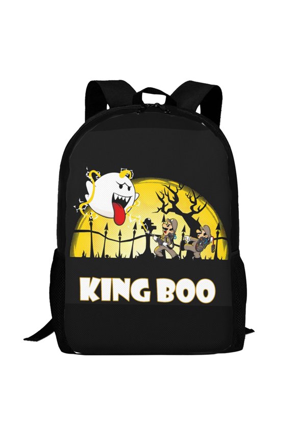 King Boo Backpack,3d Print Laptop Backpack Lightweight Casual Daypack Bookbag Multi-Function Travel Backpack 16.5 In