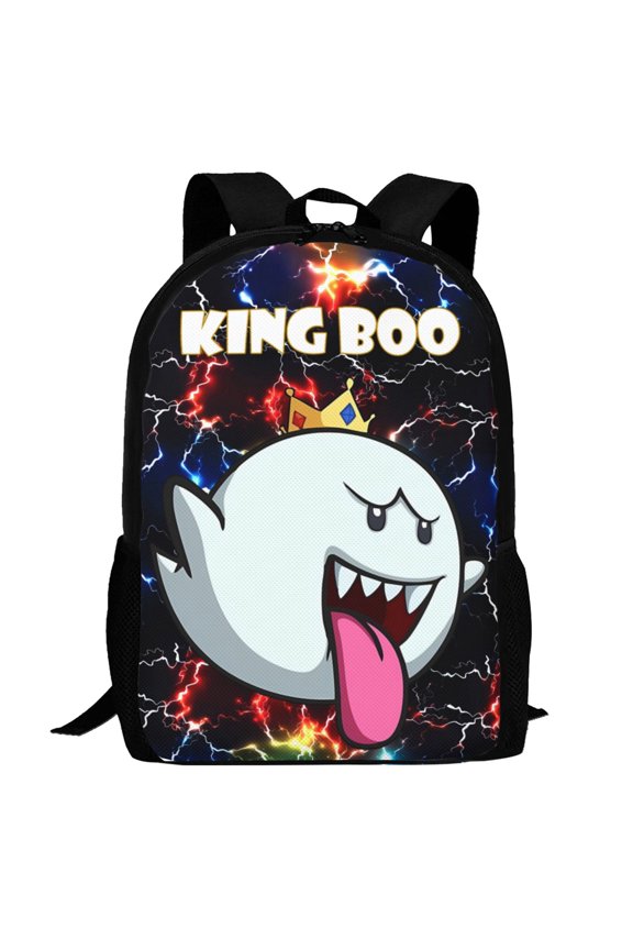 King Boo Backpack,3d Print Laptop Backpack Lightweight Casual Daypack Bookbag Multi-Function Travel Backpack 16.5 In