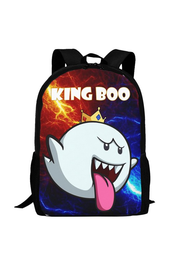 King Boo Backpack,3d Print Laptop Backpack Lightweight Casual Daypack Bookbag Multi-Function Travel Backpack 16.5 In