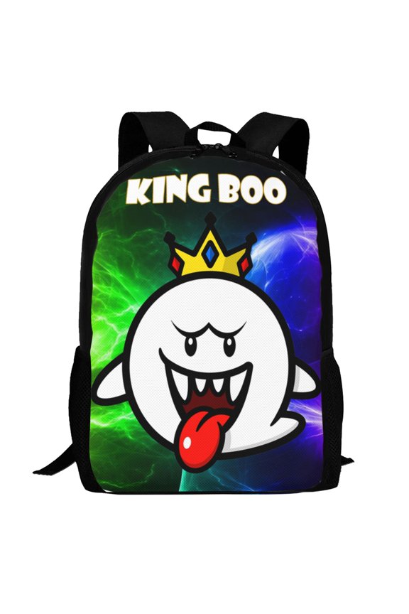 King Boo Backpack,3d Print Laptop Backpack Lightweight Casual Daypack Bookbag Multi-Function Travel Backpack 16.5 In