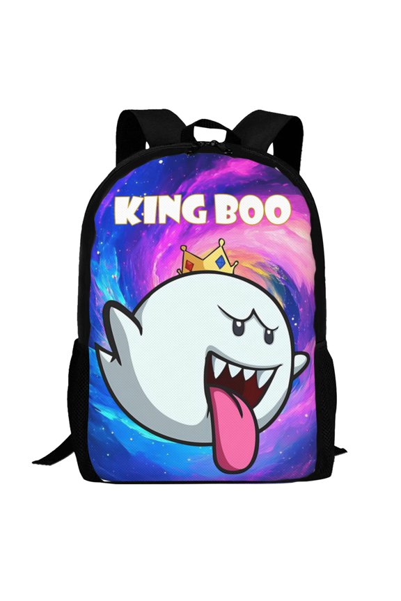 King Boo Backpack,3d Print Laptop Backpack Lightweight Casual Daypack Bookbag Multi-Function Travel Backpack 16.5 In
