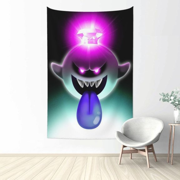 King Boo Tapestry Wall Hanging Home Decoration Wall Blanket Dormitory Living Room Bedroom Backdrop Poster( 60x40inch)