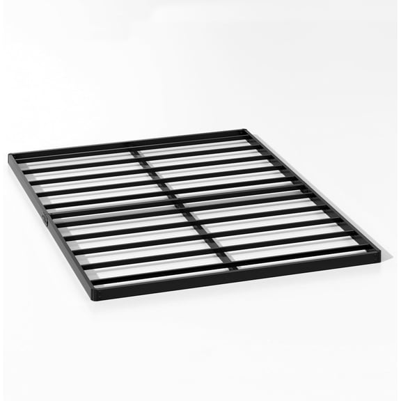 King Box Spring 2 Inch Box Springs for King Bed, Low Profile Bunkie Board Bed Slat Replacement, Metal Frame with Steel Slats, Easy Assembly