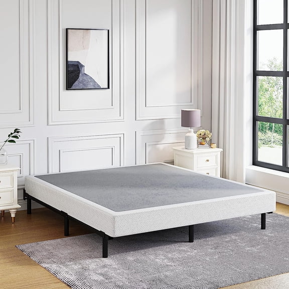 King Box Spring 5 Inch High  Strong Metal Frame Mattress Foundation, Quiet Noise-Free,Easy Assembly, 3000lbs Max Weight Capacity