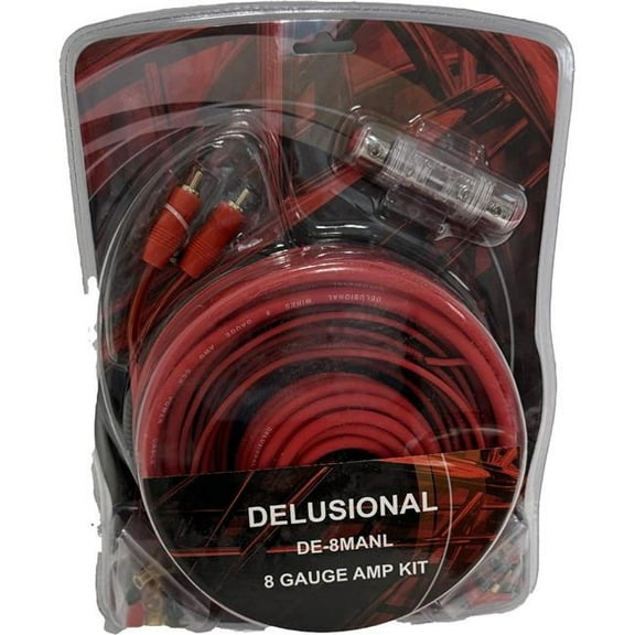 King DE-8MANL Boxes Delusional Wires 8GA CCA AMP Kit