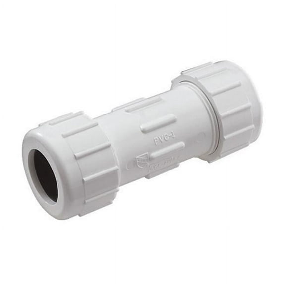King Brothers Inc. CPC-4000 4-Inch Compression PVC Compression Coupling, Gray
