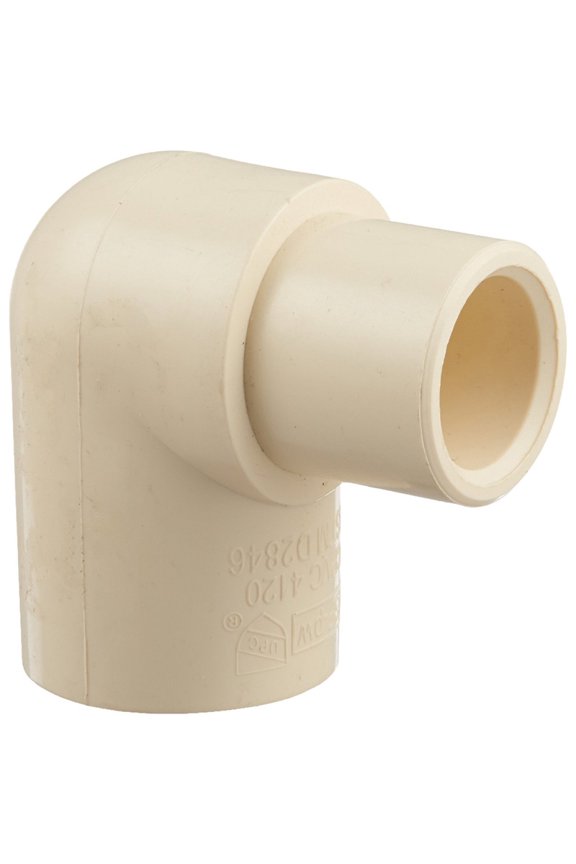 King Brothers Inc. RCE-0705-S 3/4-Inch by 1/2-Inch Solvent PXL CPVC Reducing 90 Elbow, Tan