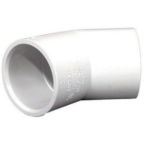 King Brothers Inc. RCW-1000-S 1-Inch Solvent PXL CPVC 45 Elbow, Tan